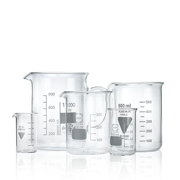 Vielseitige Glasbehälter für Labors: Bechergläser. | © infochroma ag